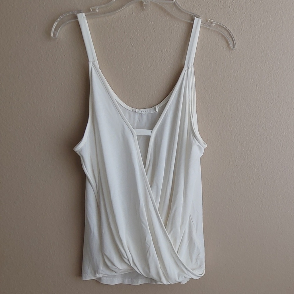 White Layover Tank